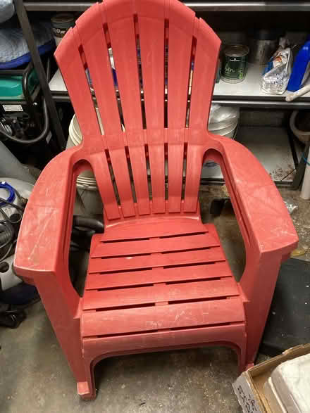 Photo of free 2 plastic outdoor chairs (South Seattle - Rainier Beach) #1