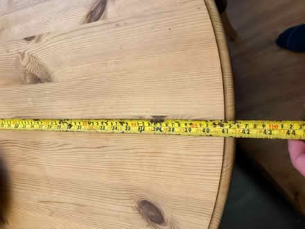 Photo of free Circular Wooden Table and 4 Chairs (Great Bookham) #2