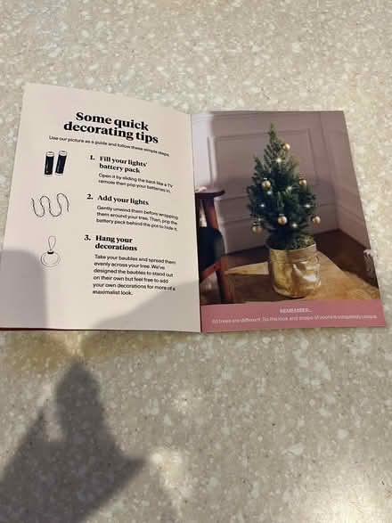 Photo of free Tiny Christmas tree kit. New (Kings Heath) #1