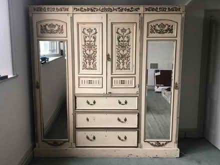 Photo of free Large painted Mahogany Wardrobe (Dublin 4) #2