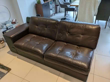 Photo of free Leather Sofa (Winchmore Hill N21) #4