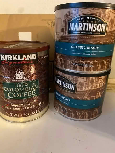 Photo of free Empty coffee cans (Hayward) #1