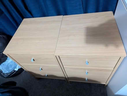 Photo of free Two bedside tables (39x39.5x61cm [LxDxH]) (Bedwell SG1) #1