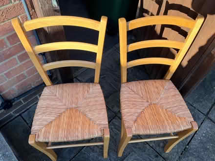 Photo of free Pair of Kitchen Chairs (Fair Oak SO50) #2