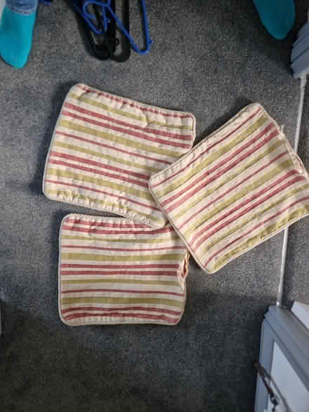 Photo of free Dunelm Cushion cover stripe flower (CV31) #1