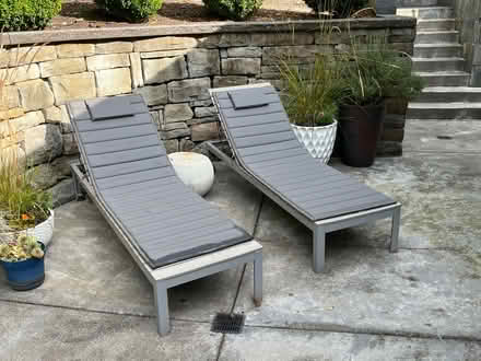 Photo of free Wood Lounge Chairs (Magnolia) #2