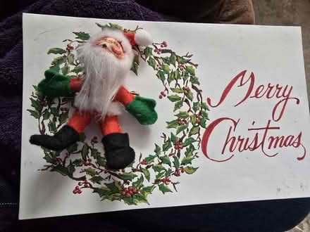 Photo of free Annalee Dolls Santa Pin on Card (Arlington MA) #1