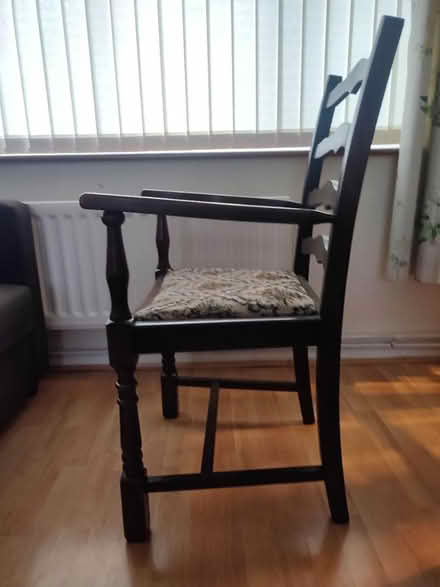 Photo of free 2 wood dining/fireplace (arm)chairs (Hemel Hempstead HP1) #3