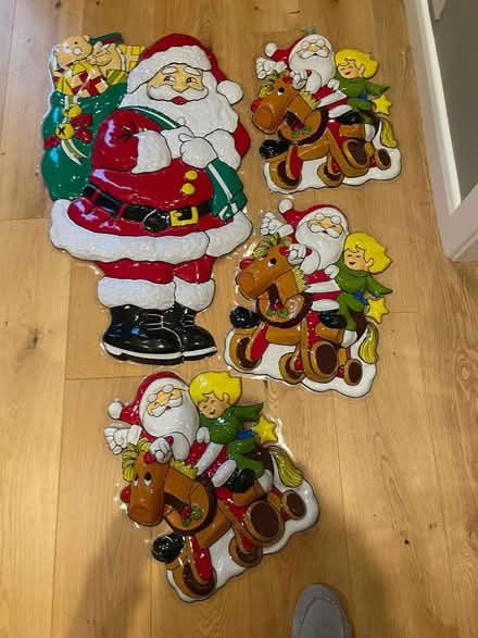 Photo of free Large Plastic Santa decorations (Wheathampstead AL4) #1