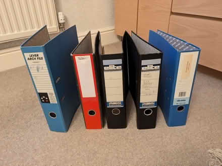Photo of free 5 Lever-arch folders (Bengeo SG14) #1