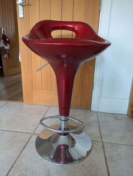 Photo of free Red bar stool (Roundwood AL5) #1