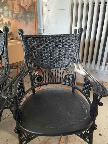 Photo of free Wicker love seat and chair (Concord Center) #2