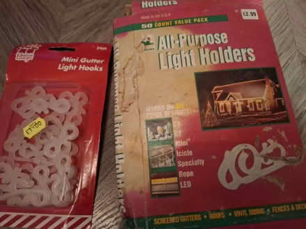 Photo of free Gutter Christmas light hooks/holders (Rishton BB1) #1