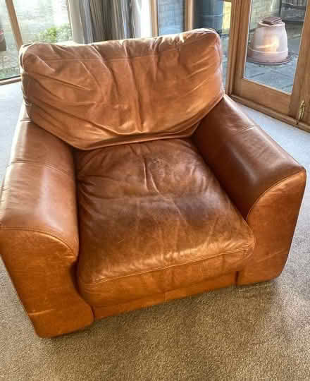 Photo of free 2 Leather Lounge Chairs (ME9) #2