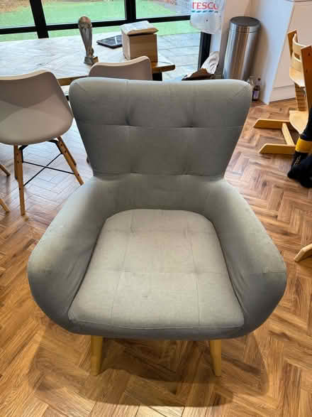 Photo of free Grey armchair (Cheadle Hulme, Hazel Road, SK8) #2