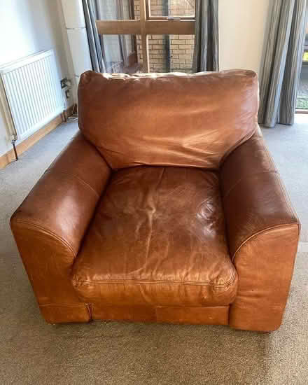 Photo of free 2 Leather Lounge Chairs (ME9) #1
