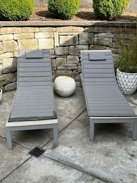 Photo of free Wood Lounge Chairs (Magnolia) #1