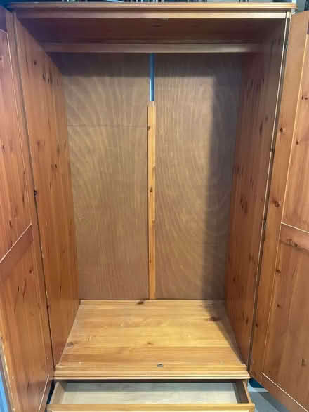 Photo of free Pine wardrobe for collection today Sat 14th (Church Hill North B98) #2