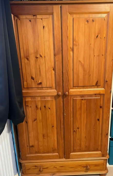 Photo of free Pine wardrobe for collection today Sat 14th (Church Hill North B98) #1