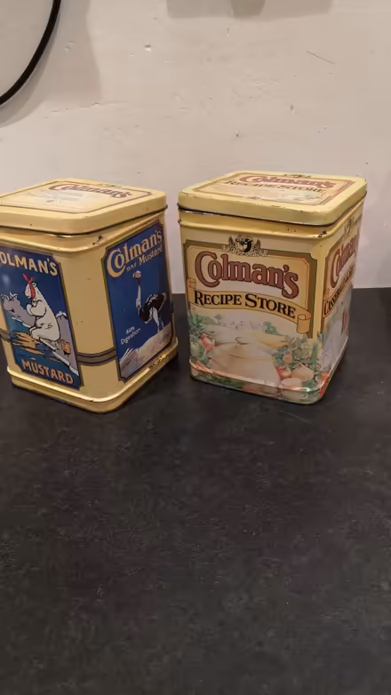 Photo of free Vintage Colman's Tins (DN21, Gainsborough) #1
