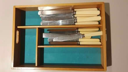 Photo of free Neat little cutlery tray plus 6 small and 6 large knives (Mimbridge GU24) #3