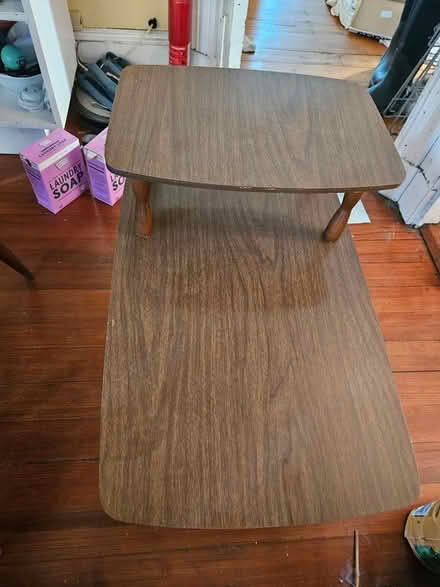 Photo of free MCM two-tier formica tables (Roxbury) #1