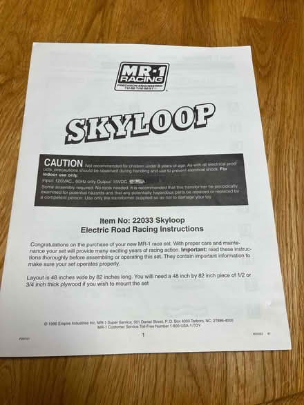 Photo of free Sky loop electric race car set (Smoky Hill Rd & Tower Rd) #3