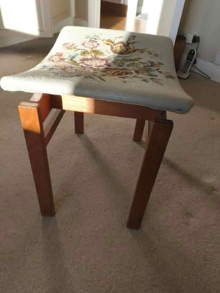 Photo of free Tapestry covered stool for dressing table (Primley Park LS17) #2