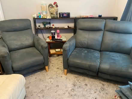 Photo of free Sofa and chair recliners and usb (SS4 Rochford) #1