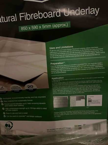 Photo of free Underlay for laminate flooring (Marsh LA1) #2