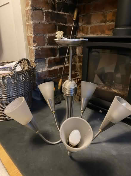 Photo of free 5-bulb ceiling lamp (inc. 4 bulbs) (Beeston, LS11) #1