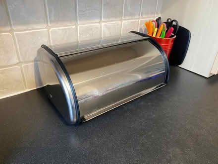 Photo of free Metal bread bin, sliding lid (S7 Nether Edge) #1