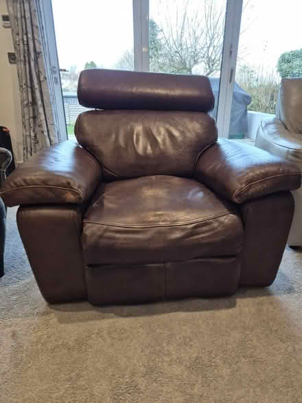 Photo of free Leather large reclining armchair (HP3 Apsley) #2