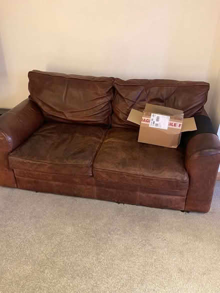 Photo of free Two Leather Sofas (ME9) #2