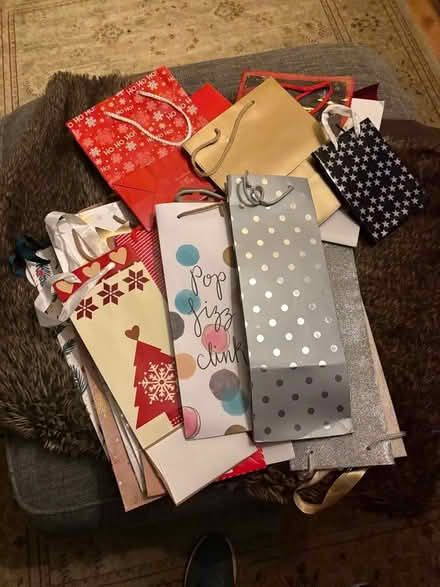 Photo of free Approximately 14 Xmas bottle bags and six gift bags (Abraham Heights LA1) #1