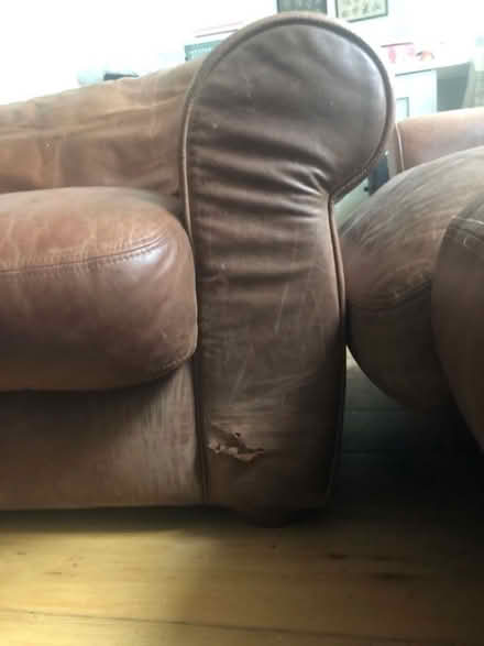 Photo of free 2 leather sofa - John Lewis (Addiscombe CR0) #3