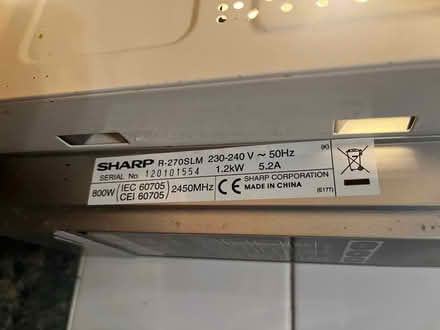 Photo of free Microwave (used, working) (Hanover, Brighton. BN2) #2