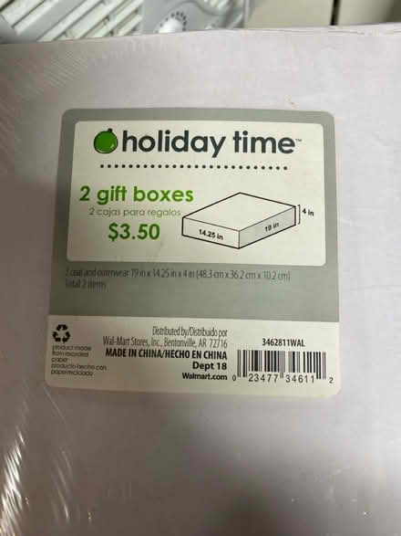 Photo of free 2 New 14” x 19” x 4” gift boxes (Pleasant Hill) #1