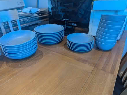 Photo of free Grey dinner set (Dublin 16, near Ballyboden Rd) #1