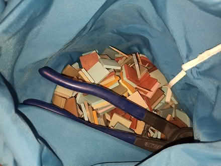 Photo of free Mini tiles + cutter (OX3 Wood Farm) #2