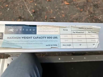 Photo of free Wheelchair ramp (Lake Forest Park) #3
