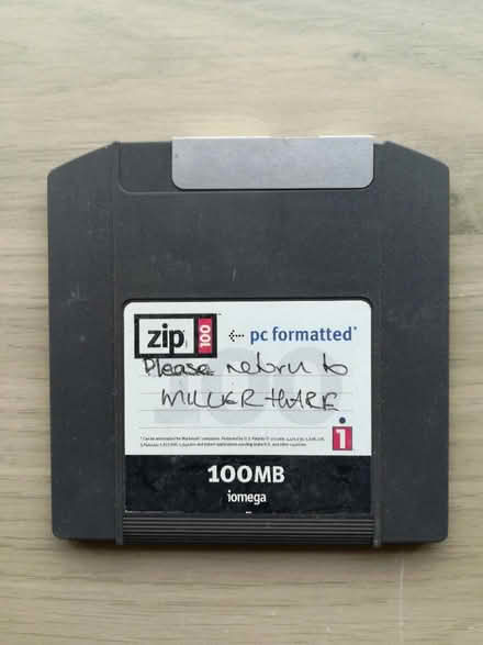 Photo of free IOmega Zip disk (Sutton SM2) #1