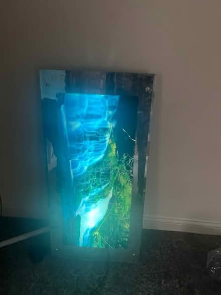 Photo of free Sofa, electric scenery and a table (Cottingley) #1