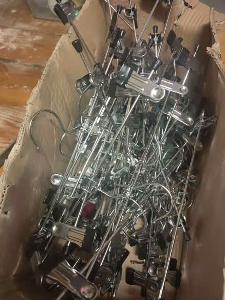 Photo of free Box of metal clip hangers (Heaton Park M25) #1
