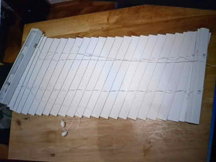 Photo of free White wooden blinds x2 (Headington) #1
