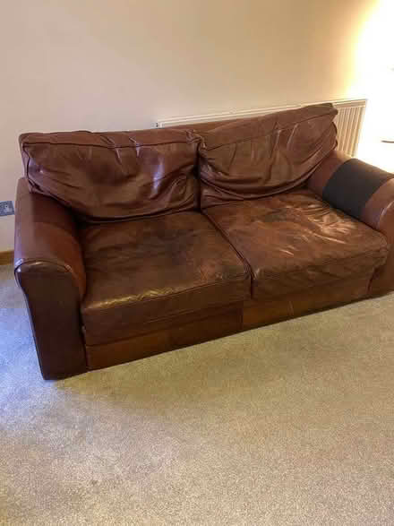 Photo of free Two Leather Sofas (ME9) #1