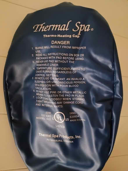 Photo of free Thermal Spa Electric Heating Cap (near Takoma Metro) #1