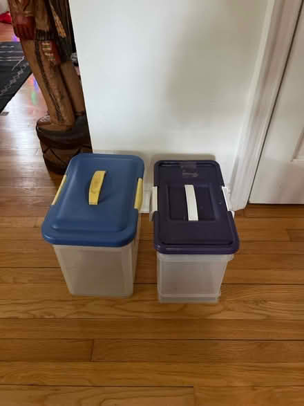 Photo of free 2 storage tubs (Metuchen NJ) #1