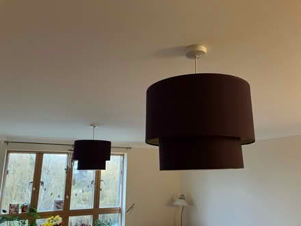 Photo of free purple lampshade x 2 (Cambridge CB5) #1