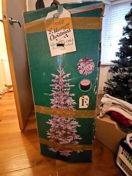 Photo of free 6ft Alaskan Flocked tree (Moston M40) #1